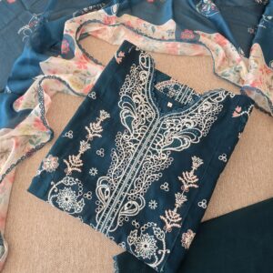 QALAMKAR-TEAL GREEN(L,XL)