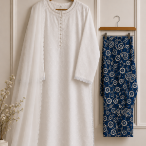 CHIKANKARI-WHITE