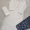 CHIKANKARI-WHITE(L,XL,XXL)