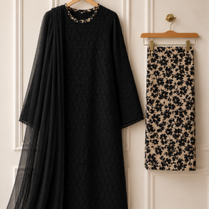 CHIKANKARI-BLACK